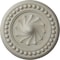 Ekena Millwork Foster Shell Ceiling Medallion (Fits Canopies up to 9 5/8"), 15 3/4"OD x 2"P, Pot of Cream Crackle CM15FOPCC - alternate 1